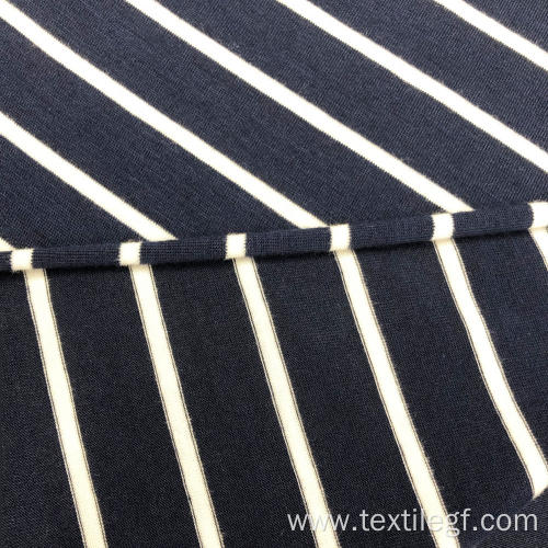 Rayon Spandex Yarn Dyed Stripe Fabric